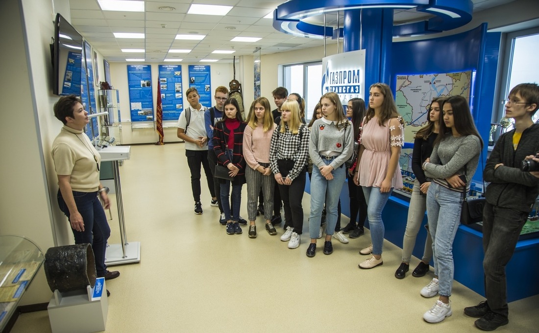 Школьники в музее "Газпром трансгаз Самара"