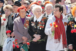 В торжественной церемонии приняли участие ветераны Великой Отечественной войны