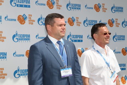 Владимир Субботин и Сергей Шилов на торжественном открытии фестиваля