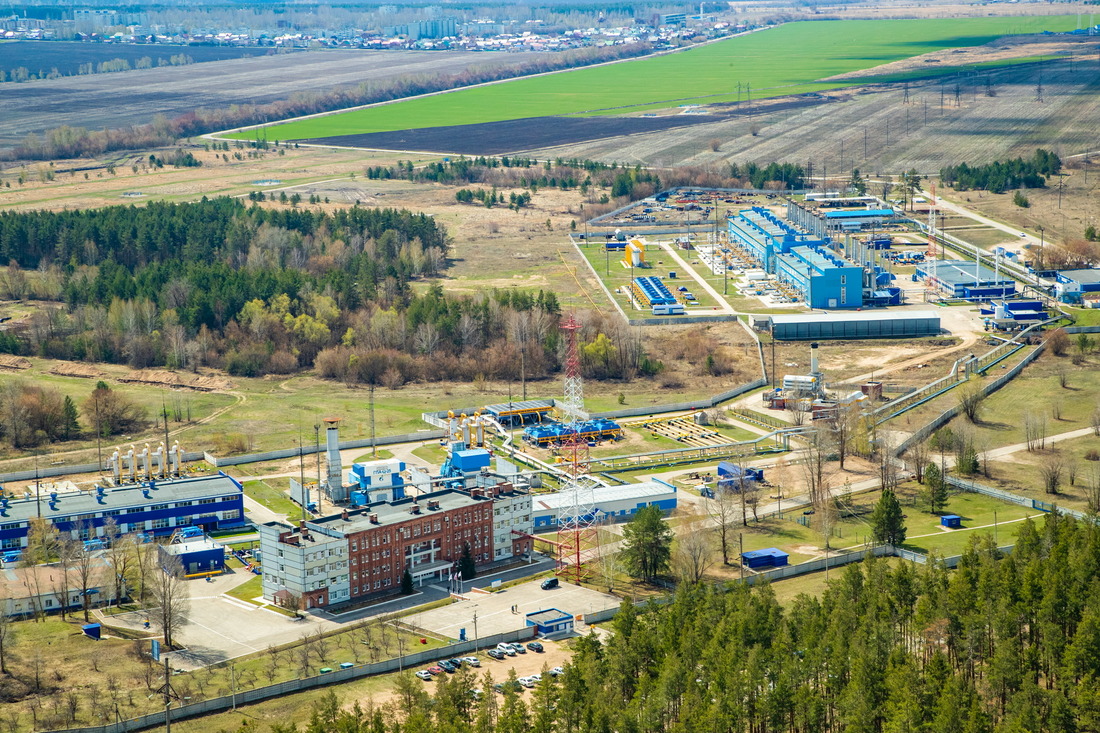 Вид на Тольяттинское линейное производственное управление магистральных газопроводов "Газпром трансгаз Самара"