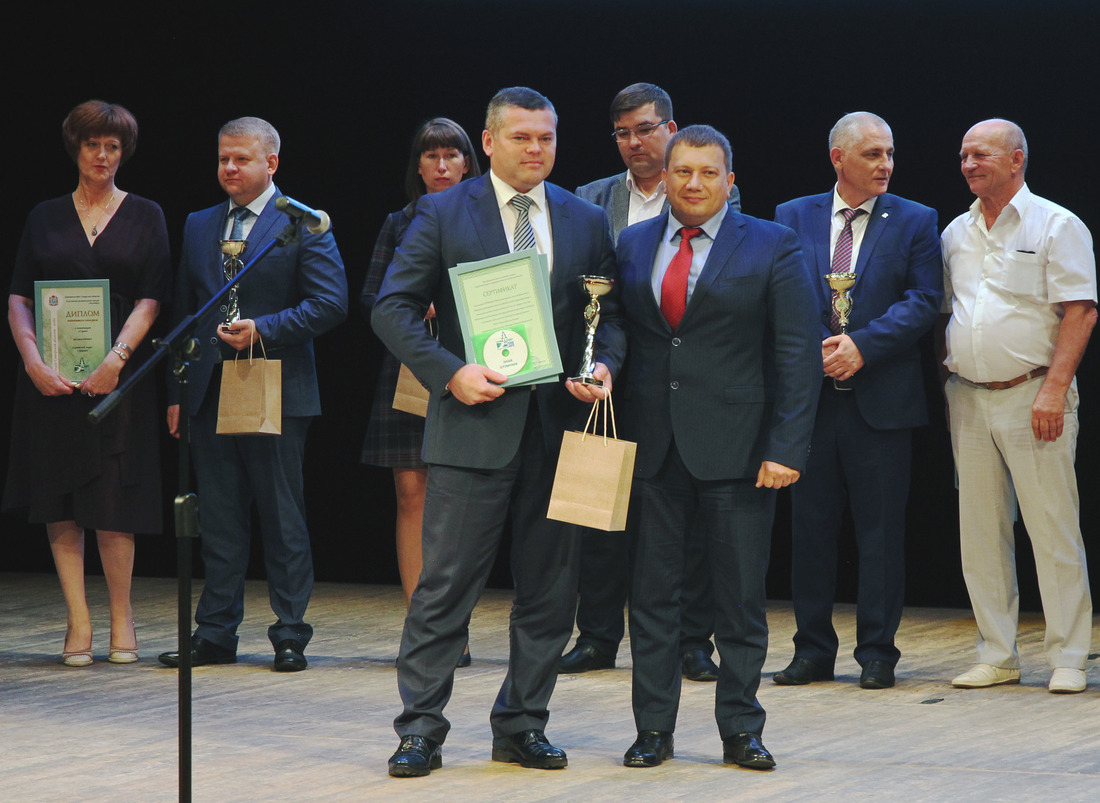 Владимир Субботин на церемонии награждения