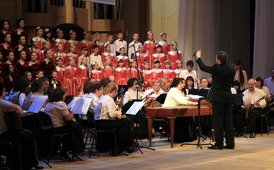 В сводный хор вошли детские коллективы из Москвы, Самары и Сызрани