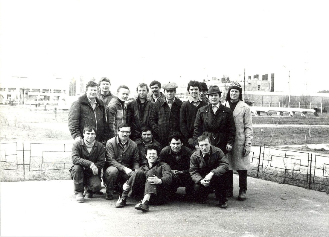 Коллектив работников Тольяттинского ЛПУМГ, 1983 год